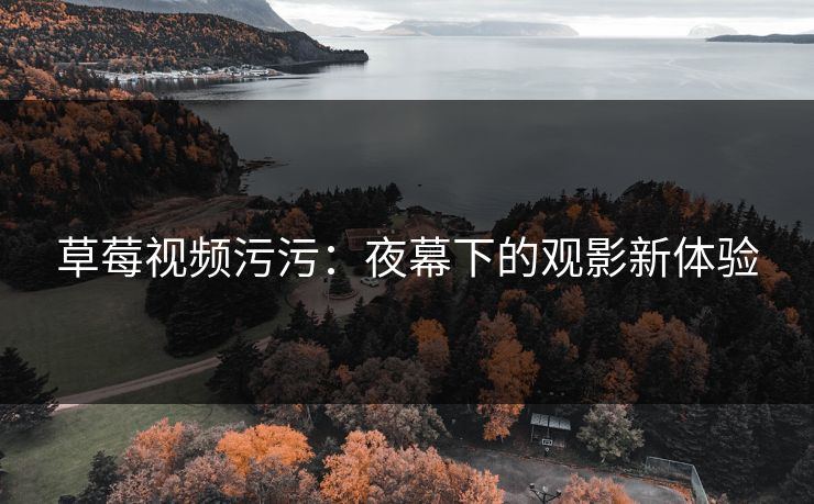 草莓视频污污：夜幕下的观影新体验